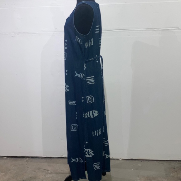 Vintage Denim sea motif maxi dress - Picture 7 of 11